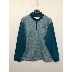 Under Armour Men 1/4 Zip Pullover Fleece Sweatshirt Size XXL Teal M179 -7